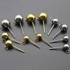 20Pcs/Lot Stainless Steel 3 4 5 6 8mm Ball Earring Studs Earring Posts Pin with Open Rings For DIY Jewelry Making Findings