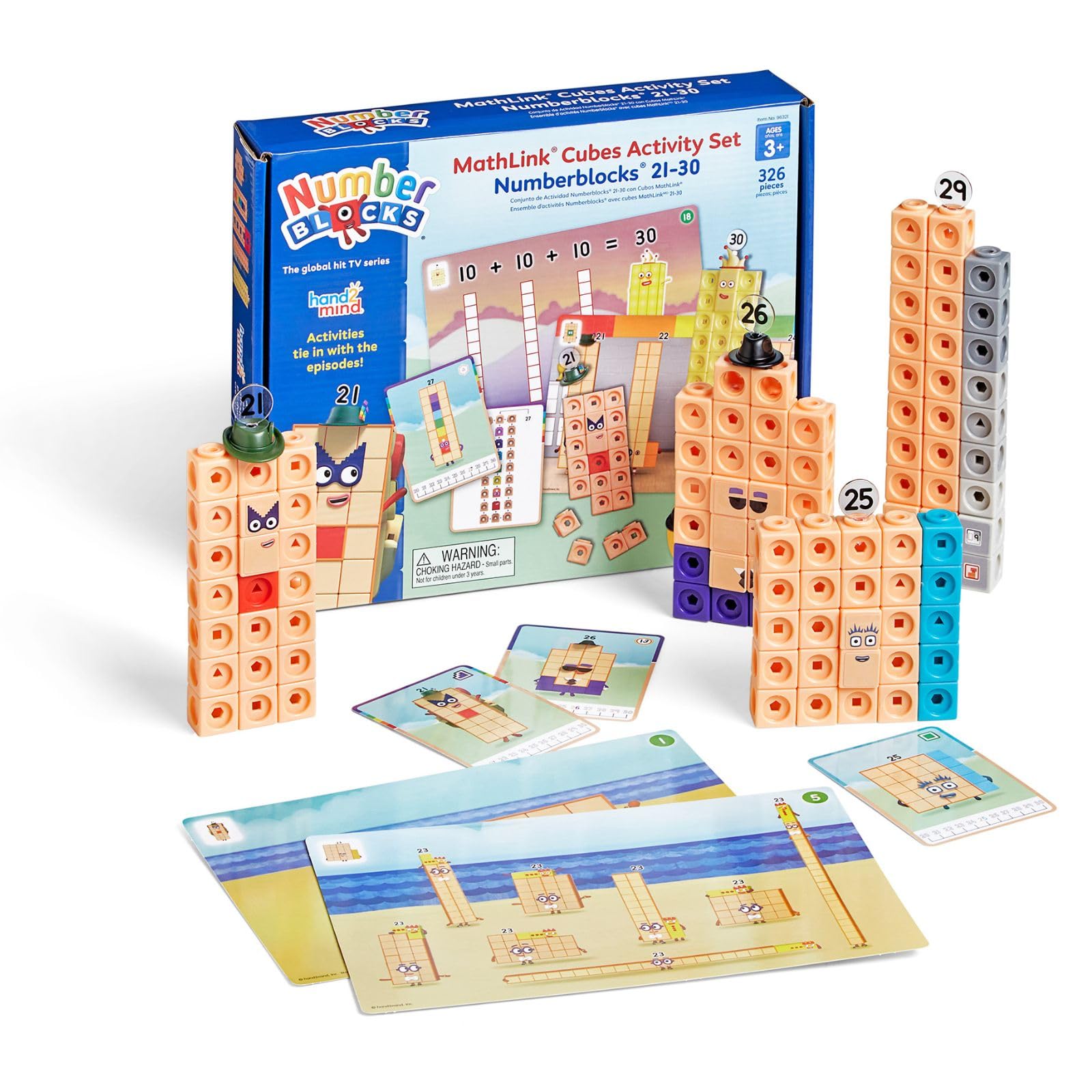 

Numberblocks MathLink 255 Activity Math Toy with Japanese Authentic Cubes, Cubes, 21-30 Cubes, Set, Guide, 96321-J,