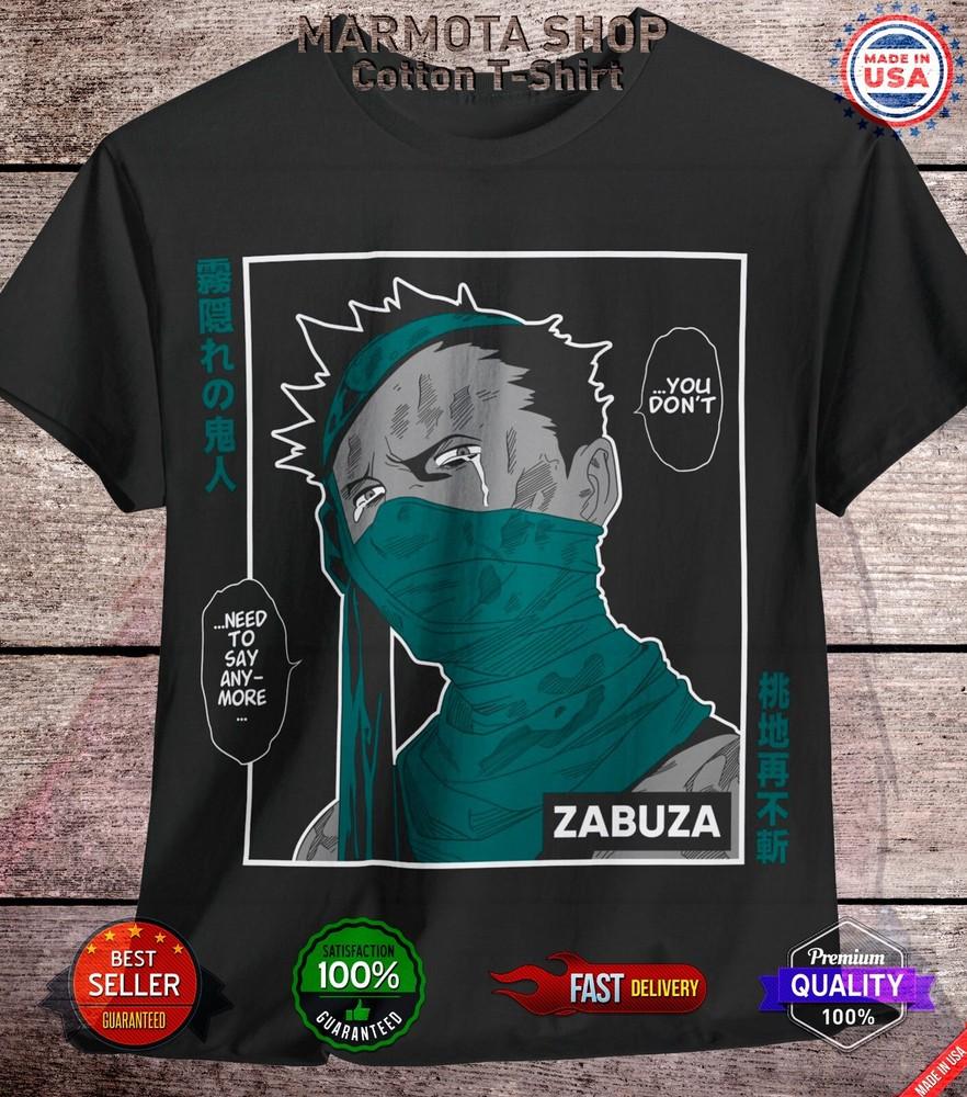 

Zabuza Momochi Shirt Naruto Shippuden Itachi Anime Unisex Tee T-Shirt All Size S