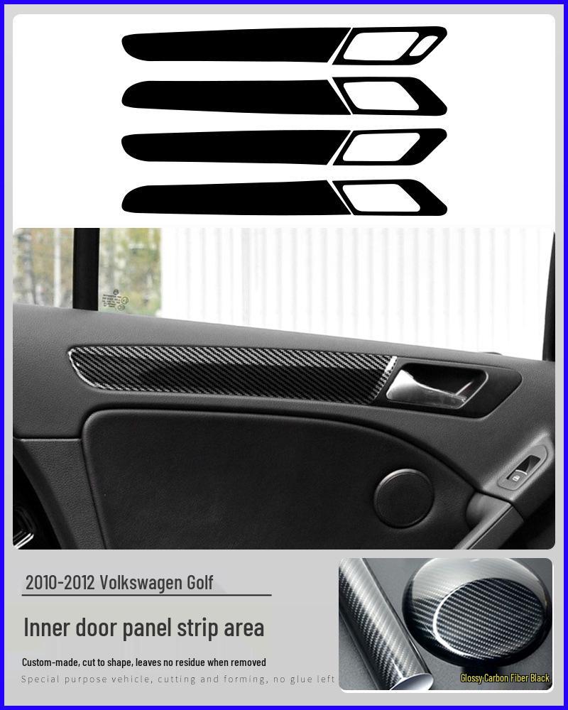 Golf 6th/7th/7.5th Gen Carbon Fiber Interior Console & Gear Shift Sticker.