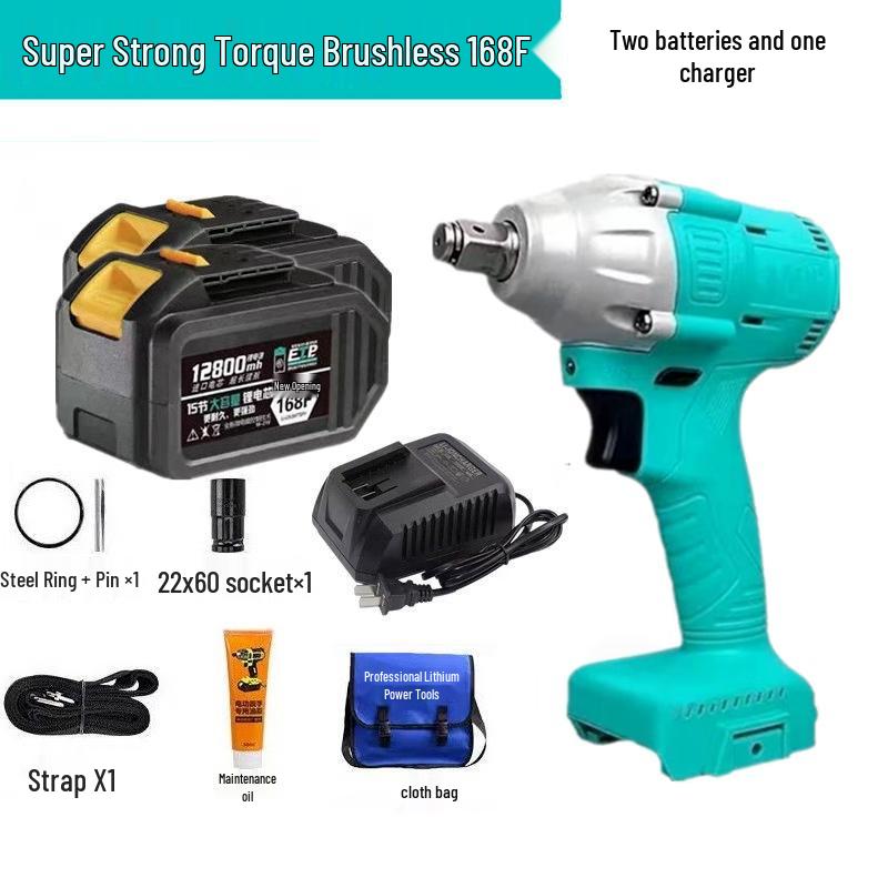 

Industrial Brushless Impact Wrench Kit CN plug (adapter included)