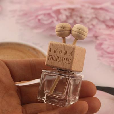Flacone di Profumo da 8ml Trasparente con Clip Appeso per Auto Flacone Pendente Vuoto per Profumo per