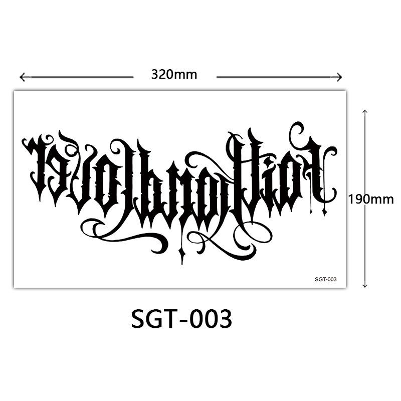 Flower Chest Tattoo Sticker, Chest Tattoo Sticker, Color Half Nail Large Picture Tattoo Sticker