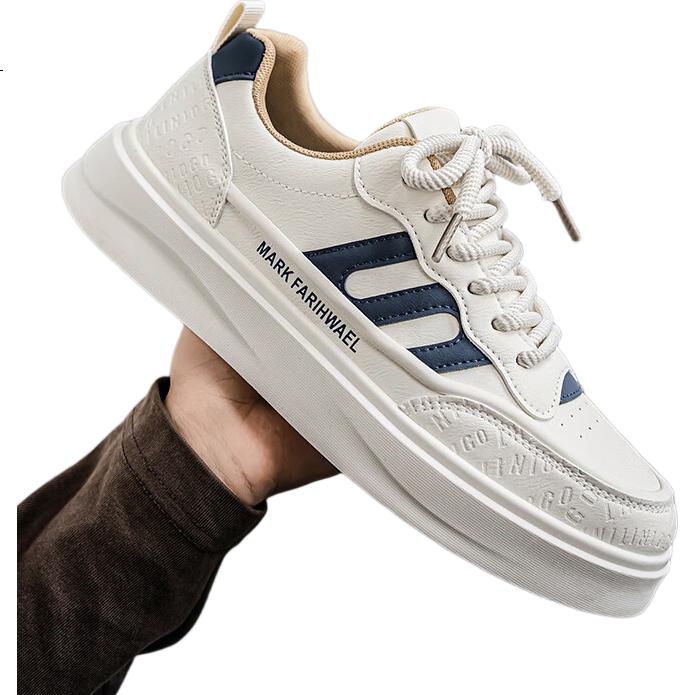 CARTELO Men's Shoes, Summer 2026 Fashionable Footwear, Men's Low-Top Sneakers, Versatile Sports White Shoes for Men, White, Size 42