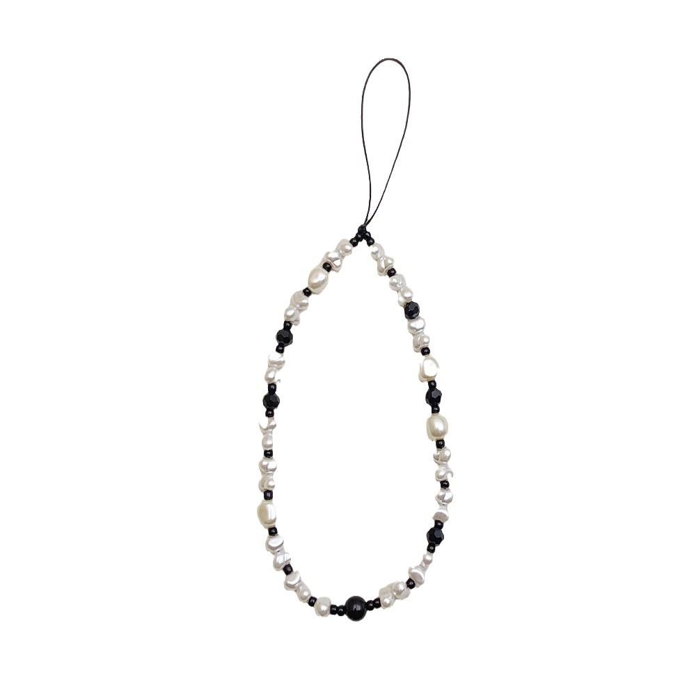 INS wind special-shaped pearl acrylic bead fashion chain anti-lost hand carry pendant mobile phone chain