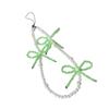 Acryllegierung Perlen Schmetterling Mobile Anhänger Blickfang Schleife Schlüsselanhänger Bunte Handy Dangler Ornament für Frauen