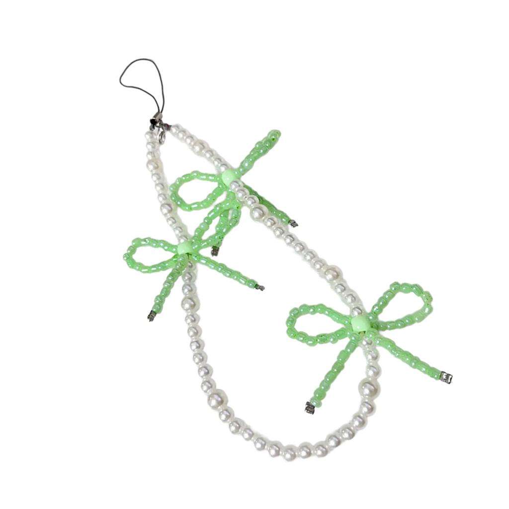 Acryllegierung Perlen Schmetterling Mobile Anhänger Blickfang Schleife Schlüsselanhänger Bunte Handy Dangler Ornament für Frauen