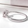 1/2/3/4 Karat Oval geschliffener Moissanit Solitär Diamantring GRA Zertifiziert Kupfer Party Eheringe Schmuck für Damen
