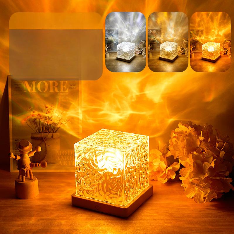 

Проектор Ocean Wave Light 16 цветов Midnight Aura Aurora Glow Lamp Home Office Bar Restaurant Подводный проектор Night Light 3W USB Powered
