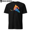 Abstract Colorful Silhouette Ice Hockey Player Unisex T-Shirt | Unique Sport