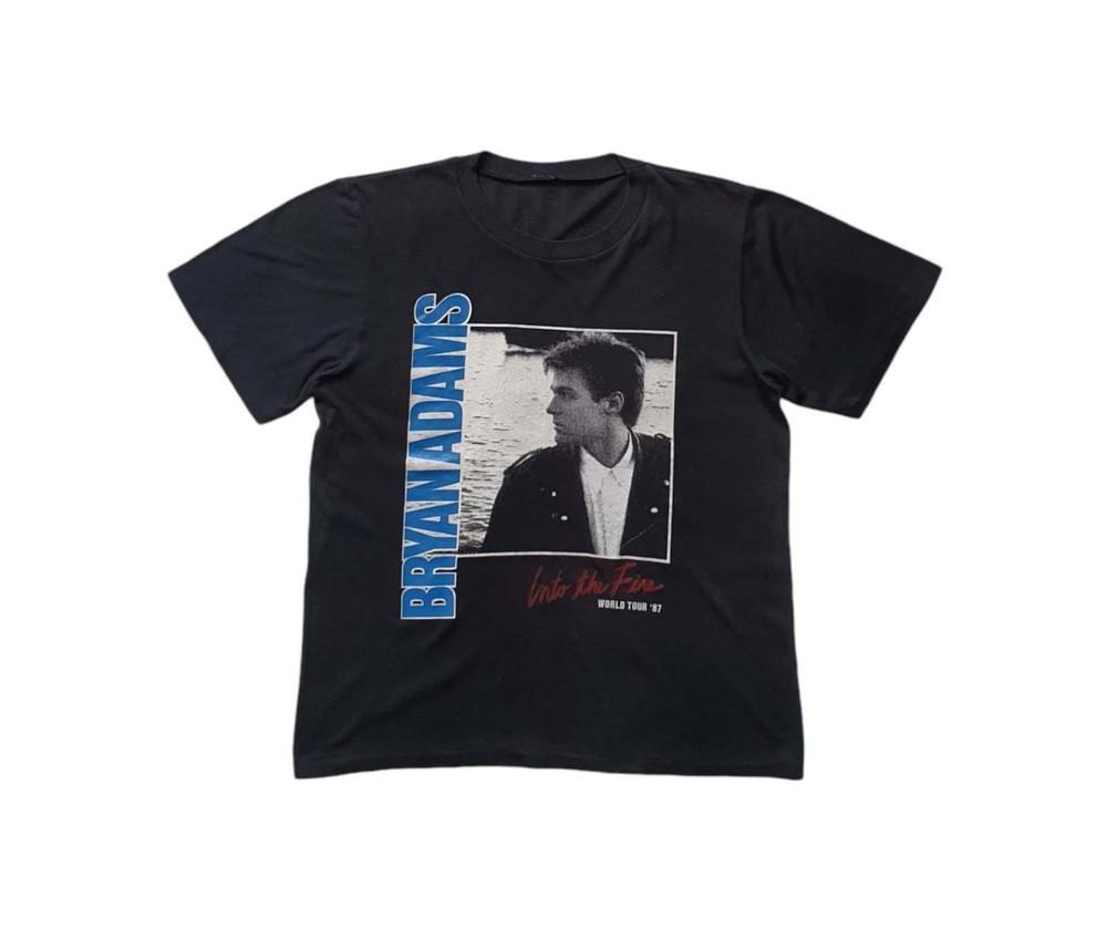 New 1987 Bryan Adams Into The Fire Tour Gift For Fans Unisex S-5XL Shirt MD226