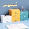 Plastic Desktop Storage Drawer Organizer With Stackable Design And Large Capacity Perfect For Home Office Storing Stationery