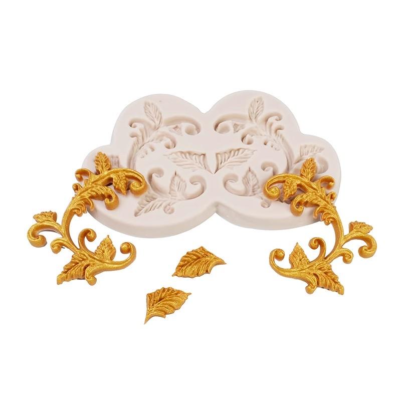 Relief Silicone Mold DIY Fondant Cake Border Decorating Mold Sugarcraf Chocolate Clay Gumpaste Mold Cupcake Baking Tool