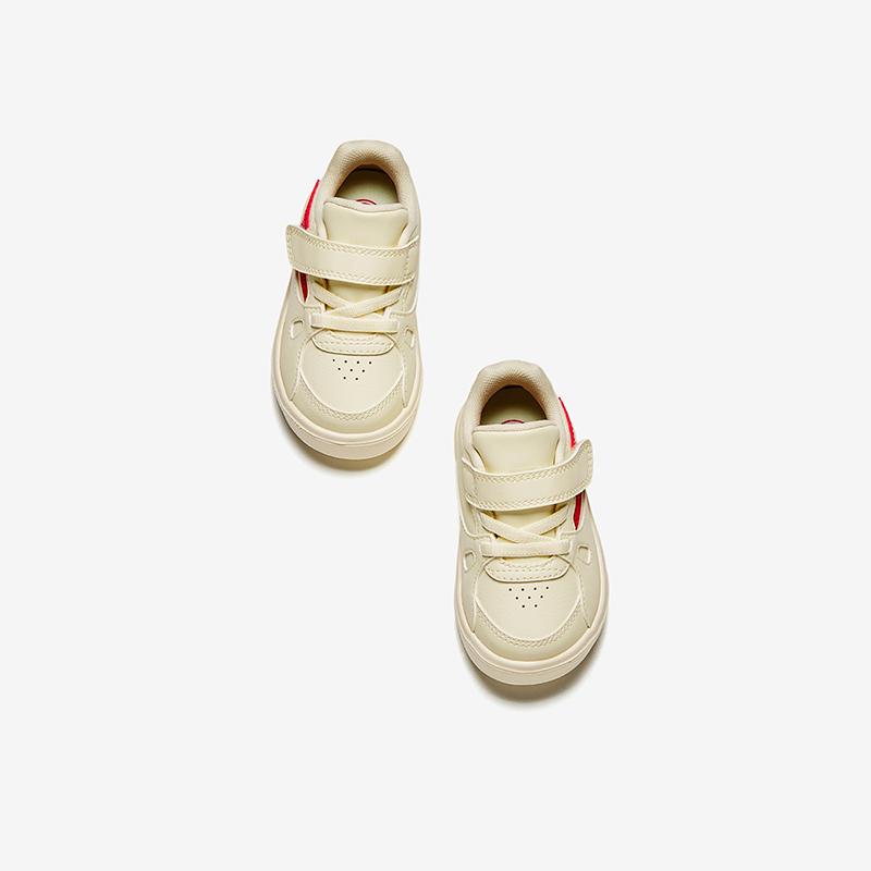 Anta Kids Synthetic Leather Trendy Comfortable Versatile Anti-Kick Lightweight Shock Absorbing Low-Top Walking Shoes Baby Shoes A12530013
