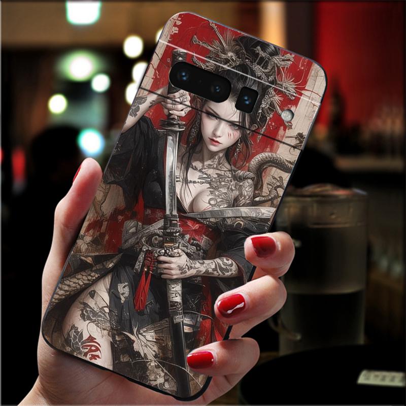 Phone Case For Google Pixel 10 Pro 9 Pro XL 9A 8 7 6 Pro Pixel 8A 7A 6A Pixel 8 7 6 5 Japan The Samurai Ninja