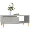 Vidaxl Couchtisch, Beton Grau, 90x50x36,5 cm