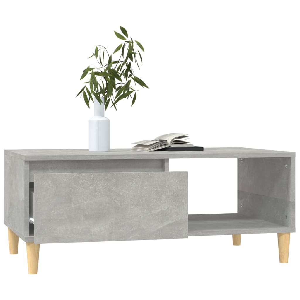 Vidaxl Couchtisch, Beton Grau, 90x50x36,5 cm