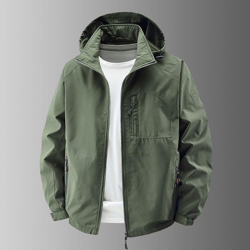 Men's High-End Windproof Fleece Jacket - Autumn/Winter Casual Outdoor Workwear