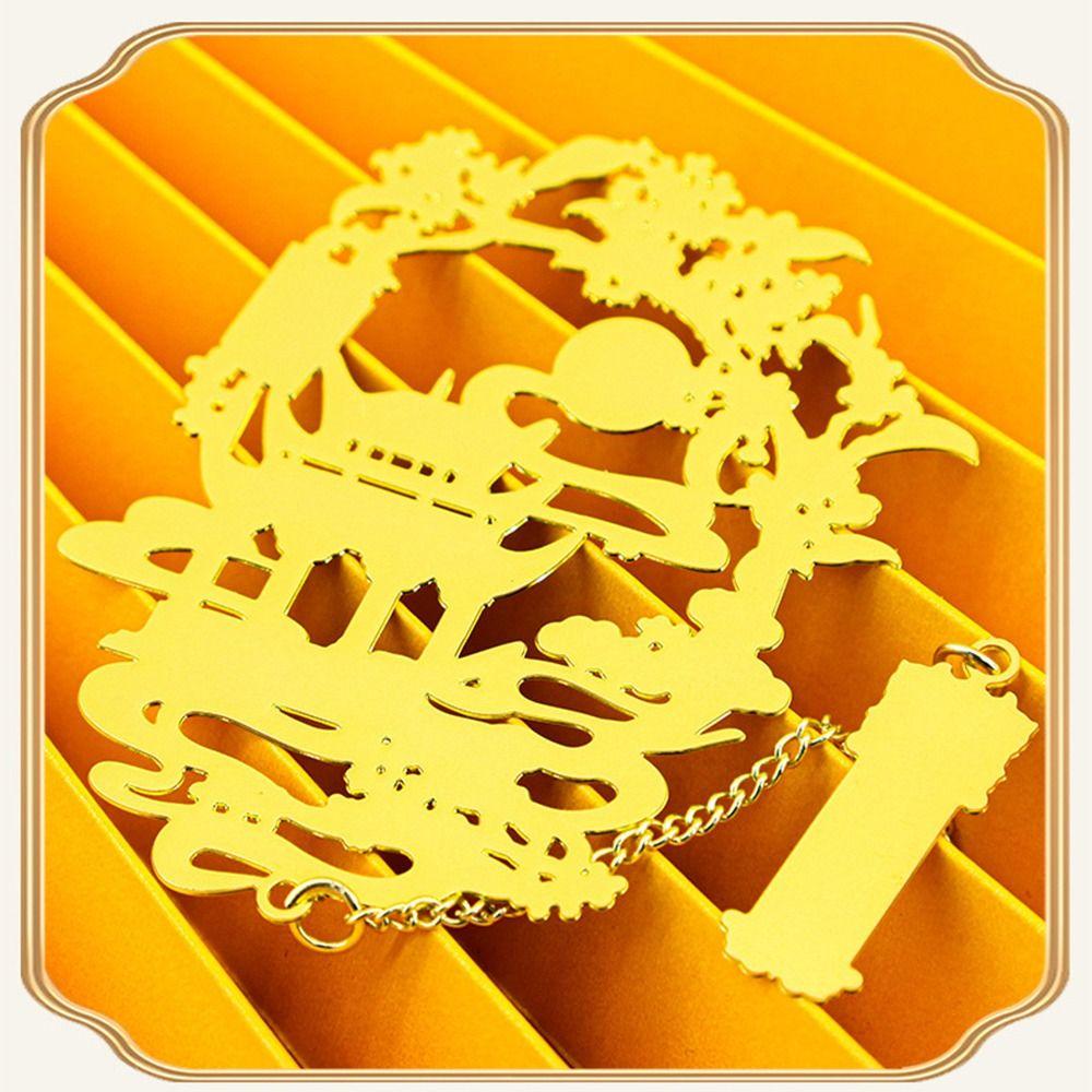 Quastenanhänger Chinesische Bestien Lesezeichen Kreatives Metalllesezeichen Buchzubehör