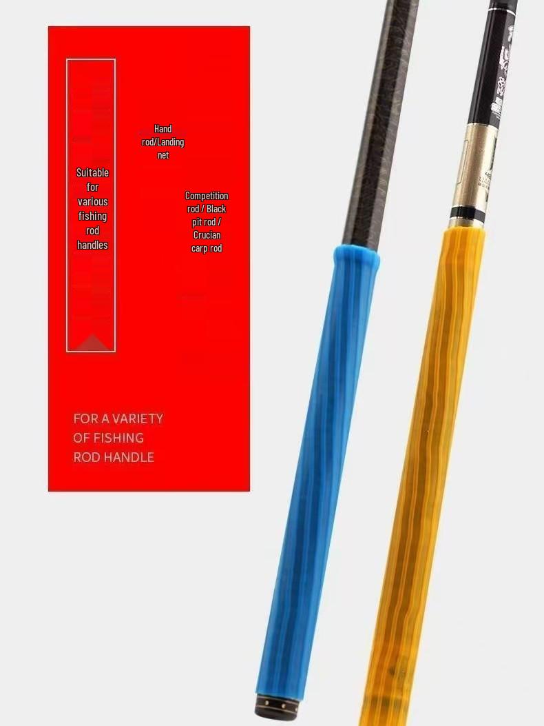 Silicone Fishing Rod Handle Cover with Easy Grip Silicone Handle Cover 24cm