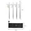 4 Packs Tent Stakes, Heavy Duty Steel Stakes Tarp Pegs Camping for Outdoor