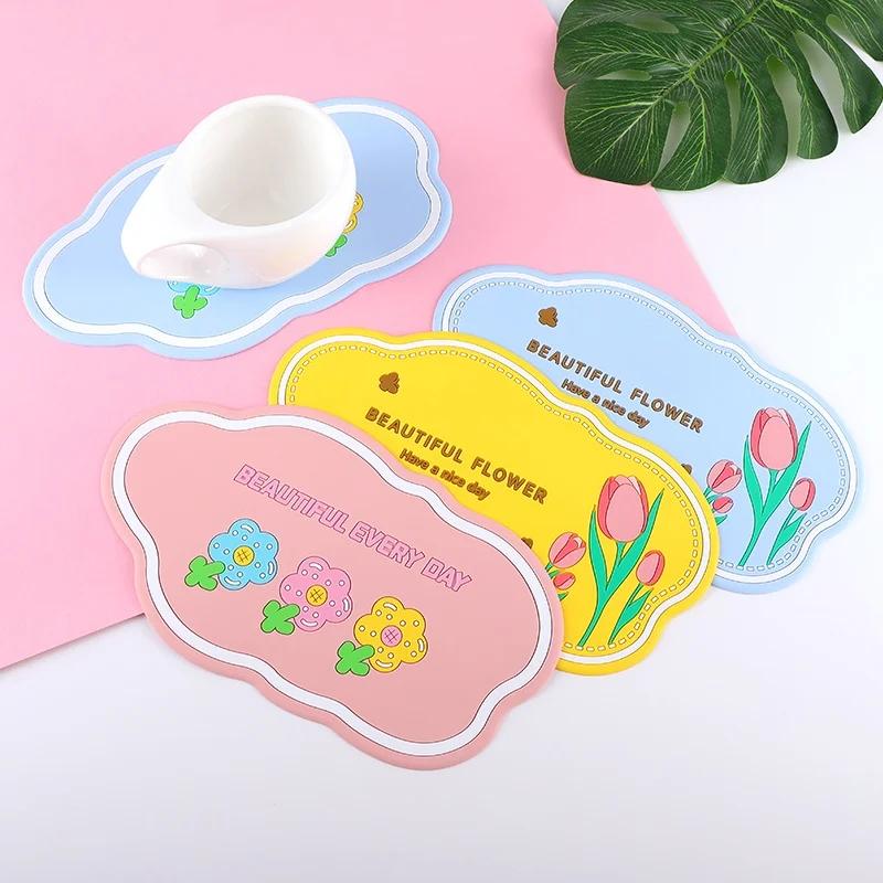 Car cute anti-slip mat car mobile phone center console high temperature storage mat creative decoration attached to the car acce