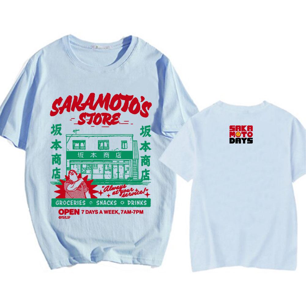 Sakamoto Days Manga Graphic Tshirts Short Sleeve Loose Cotton T-shirt Streetwear Unisex Casual O-neck Men/Women T Shirt Tops