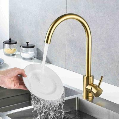 Kitchen Brushed Gold Sink Faucet Stainless Steel Water Filter Taps Hot and Cold Water Mixer Torneiras De Cozinha Grifo Cocina
