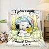 Cute Dog  Dreams Under Stars Blanket Flannel Blanket for Bed, Sofa, Camping, Hiking, Picnic Essentials, Gift for Family Fan Gifts