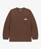 Noseupeiseu Nt7Tr50L Pocket Long Sleeve Round Neck Tee Leather_Brown
