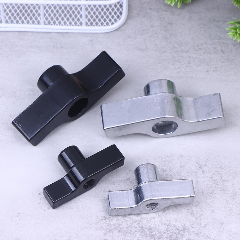 1Pc Aluminum Alloy M8 M12 Handle Black Gray Nut Knob T-nut For Light Hook  Wing Nut Truss Clamp Handle Parts Galvanized Aluminum