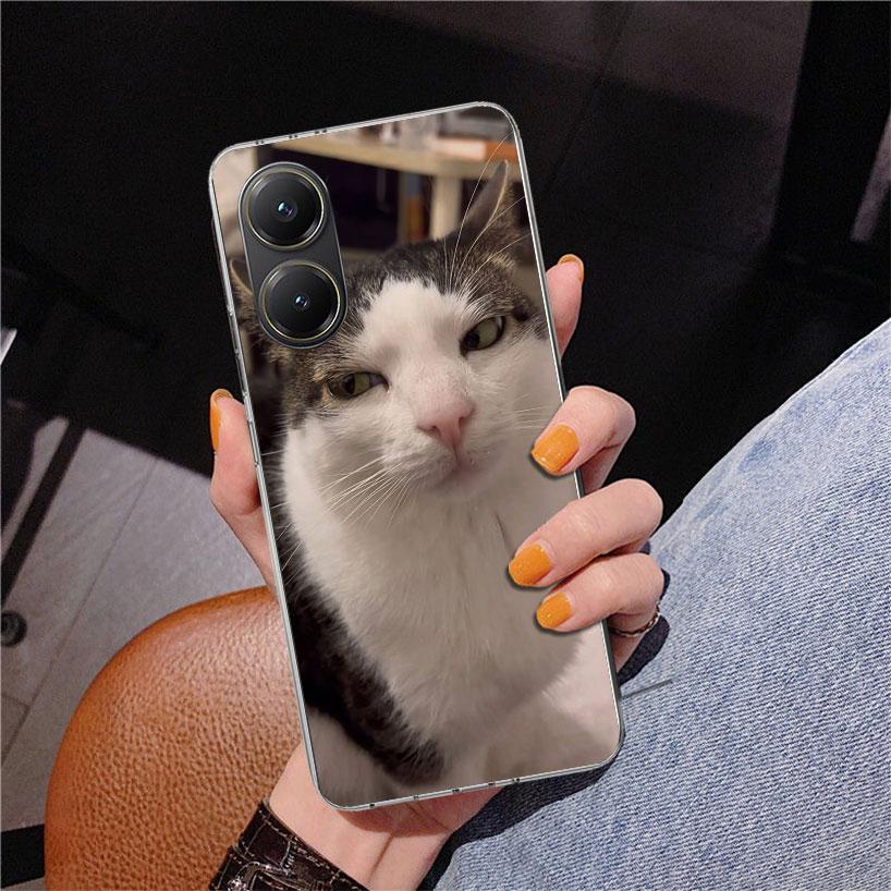 Pet Cat Funny Memes Phnoe Case for Xiaomi Poco X5 X6 X7 Pro X4 Gt F7 Ultra M8 M7 Redmi 15C 15 13C 13 12C 12 Unique Cover Coque P