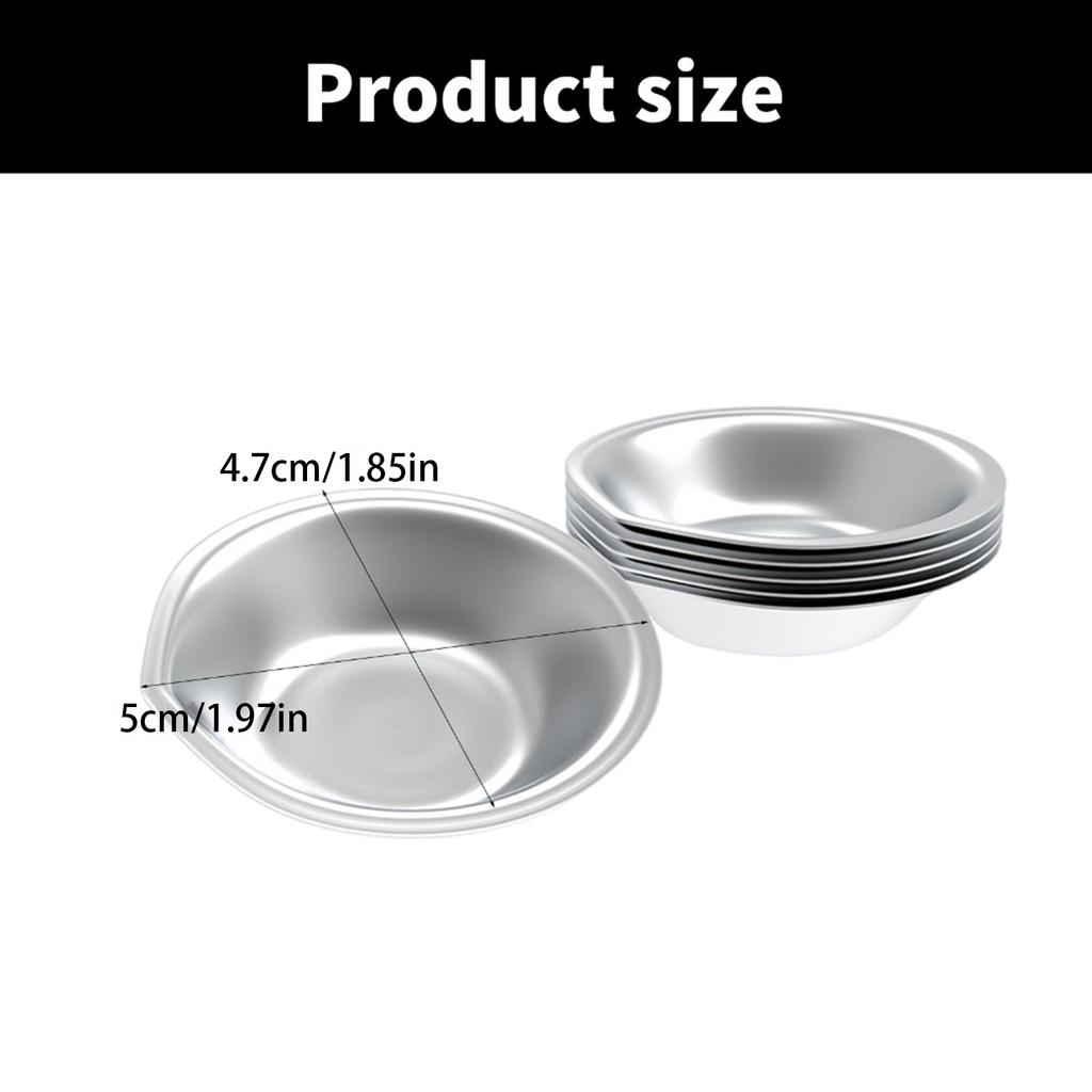 6Pcs Stainless Steel Paint Mixing Tray Set Suitable for Artists and DIYer Projects in Various Setting, Home & Studio Use