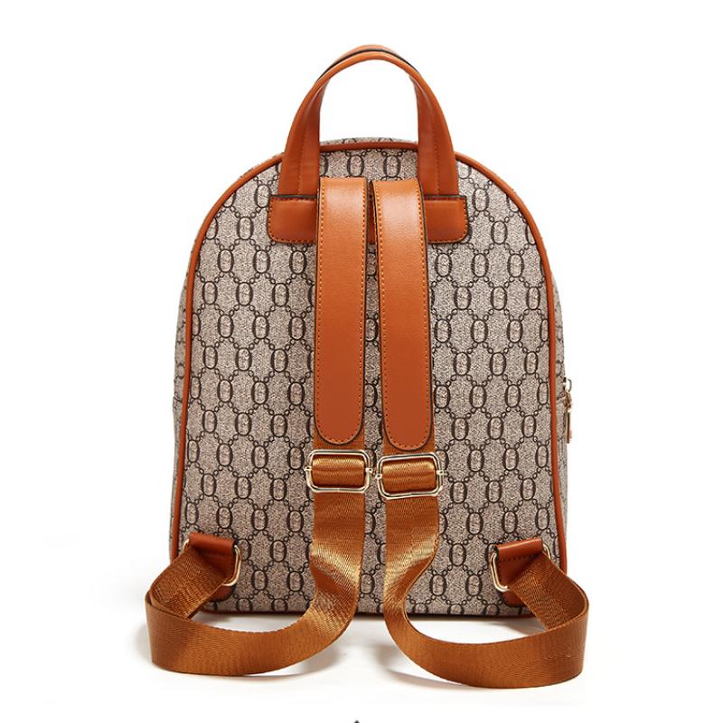 Fashion Backpacks for Women  New Trendy 3Pcs Set Large Capacity Handbags with Purses Vintage Printed Double Shoulder Bags
