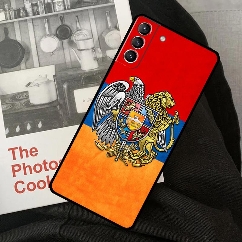 Armenien Wappen Flagge Handyhülle Für Samsung Galaxy S24 Ultra S22 S23 S20 S21 S24 FE S9 S10 Plus Note 10 20 Ultra