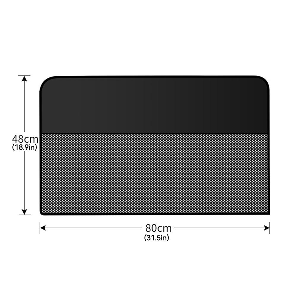 Magnetic Car Sun Shade Curtain Dual- layer Mesh Window Shade Sun Protection Heat Blocking