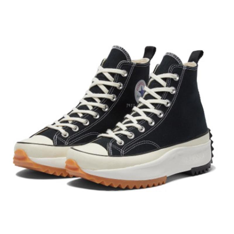 JW Anderson X Converse Run Star Hike Trendy Comfort High Top Canvas Unisex Black