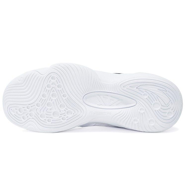 Anta Slip Resistant Abrasion Resistant Low Top Basketball Shoes Men's White Black 112131616S-3