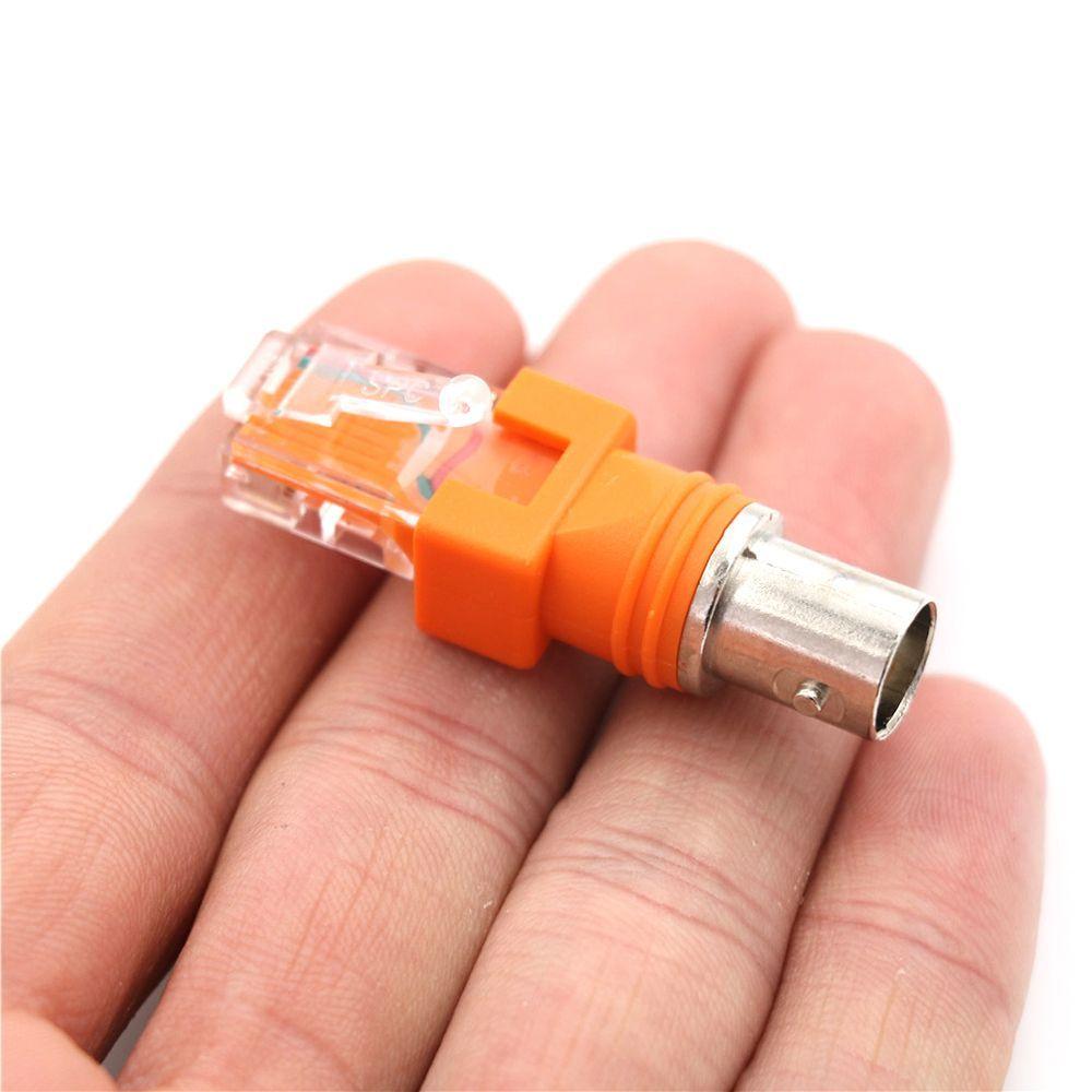 Coupler Coaxial Computer Cables Chassis Panel Adapter RJ45 To RF Connectors BNC Female To RJ45 Male