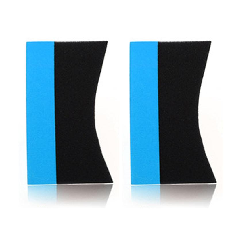 2Pcs Car Wheel Polishing Waxing Sponge Brush Car Tire Cleaning Brush Sponge Pad Tyre Water Suction Cleaner Auto Wash Accessories