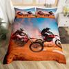 Povlak na přikrývku na horské kolo Sada ložního prádla pro extrémní sporty Povlak na přikrývku pro cyklistu Závodní motokrosový povlak na přikrývku Velikost Twin Queen