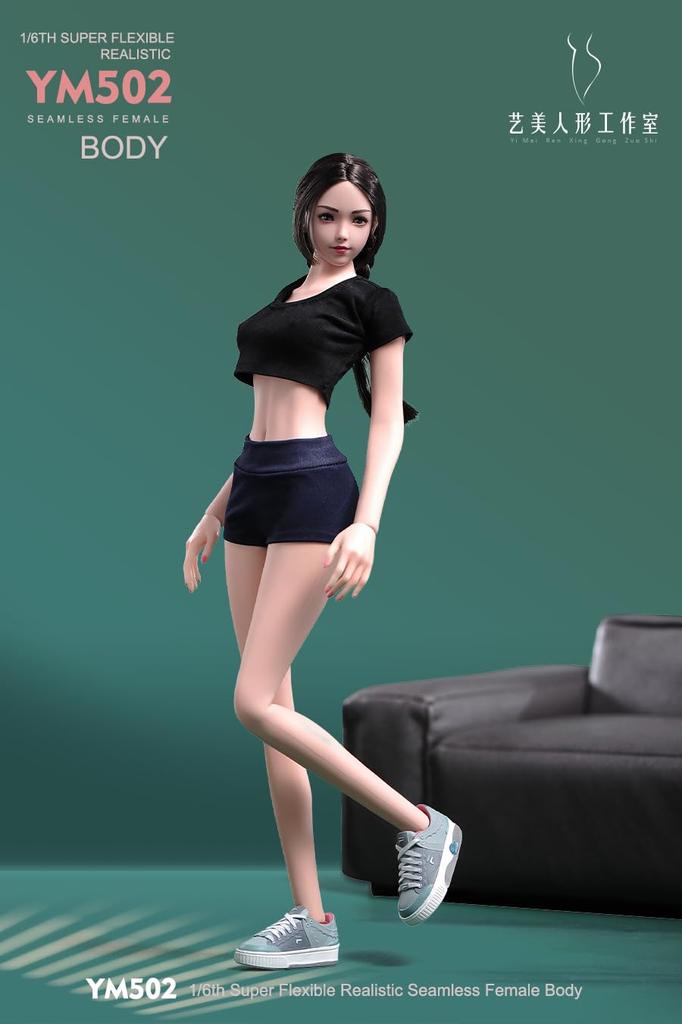 Spielzeug Hobbys Maßstab Actionfigur YIMEI YM502 mit physiologischen Teilen Modellierung Anime Mädchen Schlank Zart Oberschülerin Schöner Weiblicher Körper Nahtlos