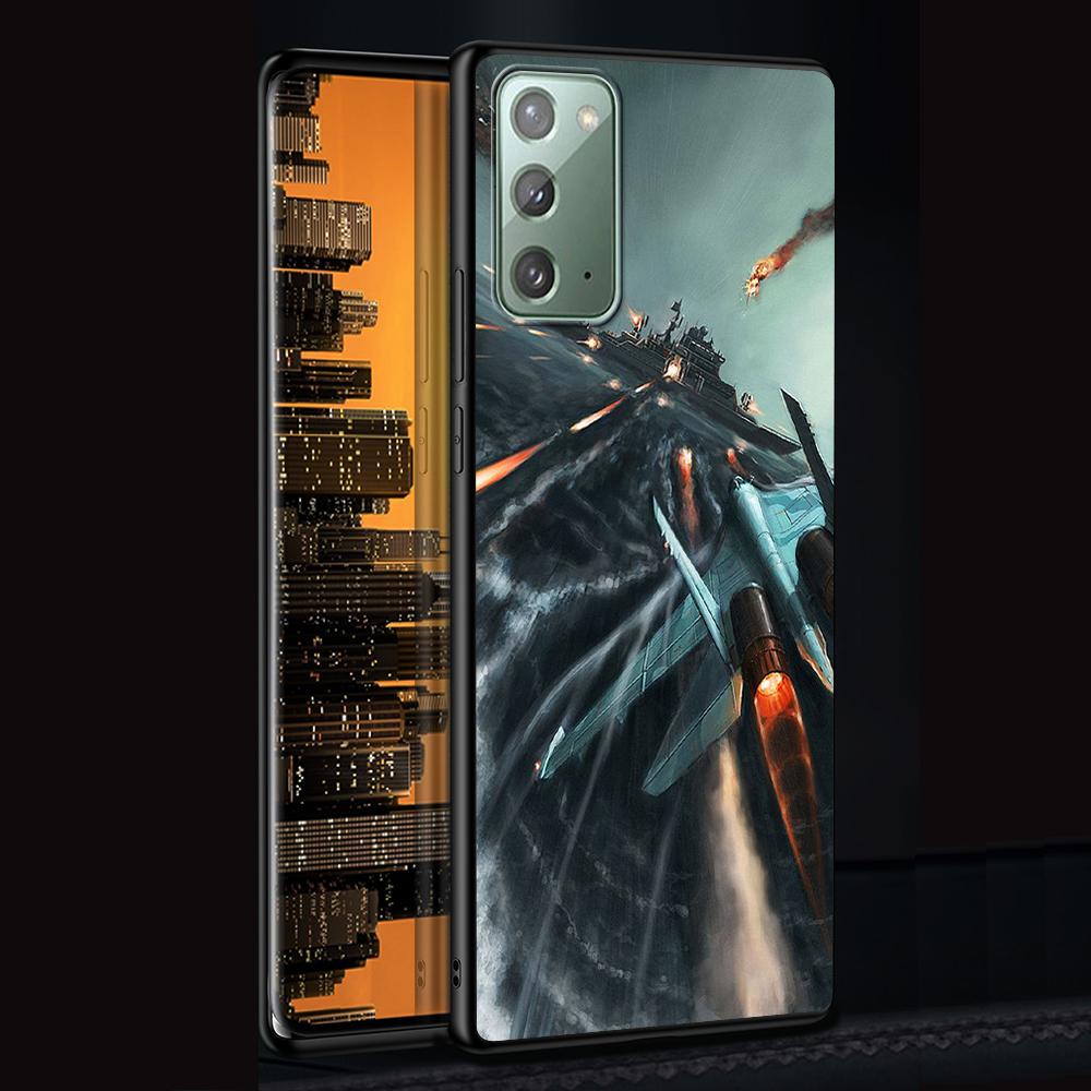 Tanks Fighter Warship Case for Samsung Galaxy Note 20 Ultra 10 Lite 9 8 A53 A52 A12 S22 S21 FE S20 Plus TPU Black Phone Cover