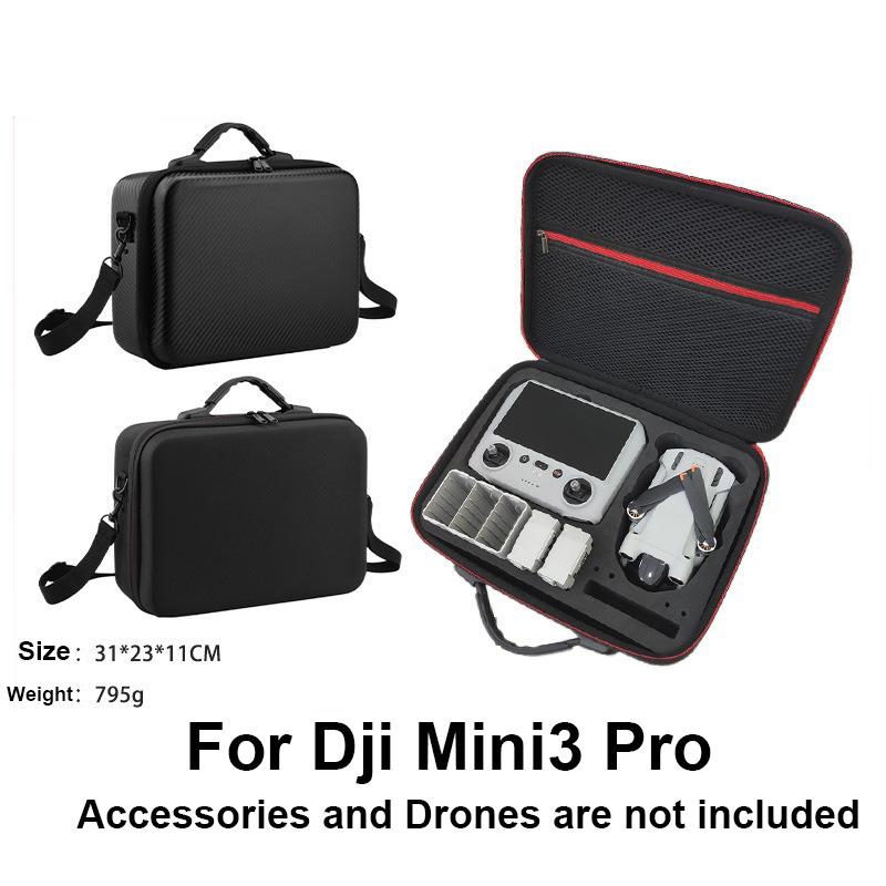 Protective EVA Drone Carry Case Foam Holder Bag for Dji Mini 3 Pro Organizer Drone Accessories Cable Charger Custom PU Nylon Bag