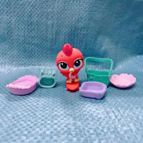 Hasbro Littlest Pet Shop Cartoon Q Edition Animal Mini Stands Short Hair Kitten Dog Cute Big Eye Children's Figures Toy