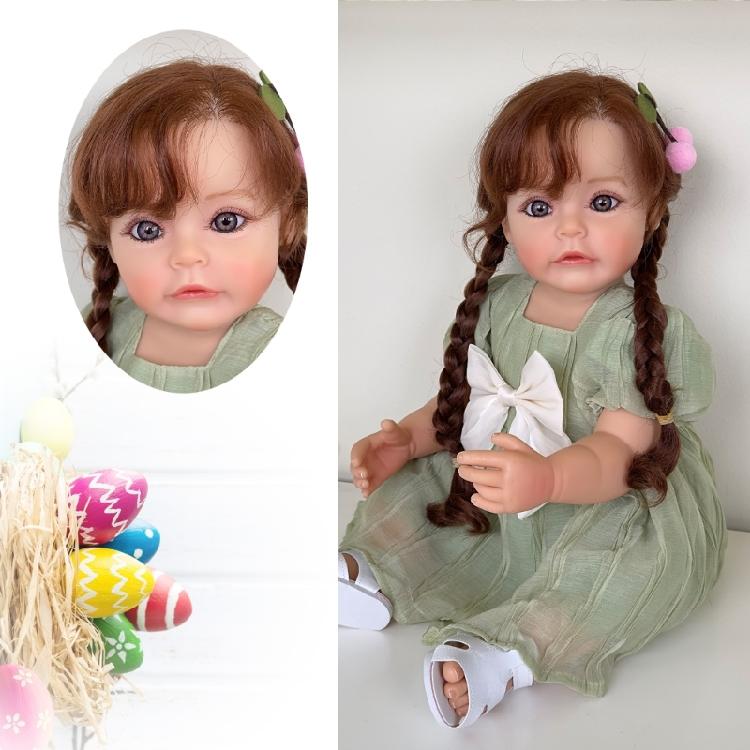Reborns Baby Doll 22 Inch Toddler Girl Look Real with Accessories Birthday Gift