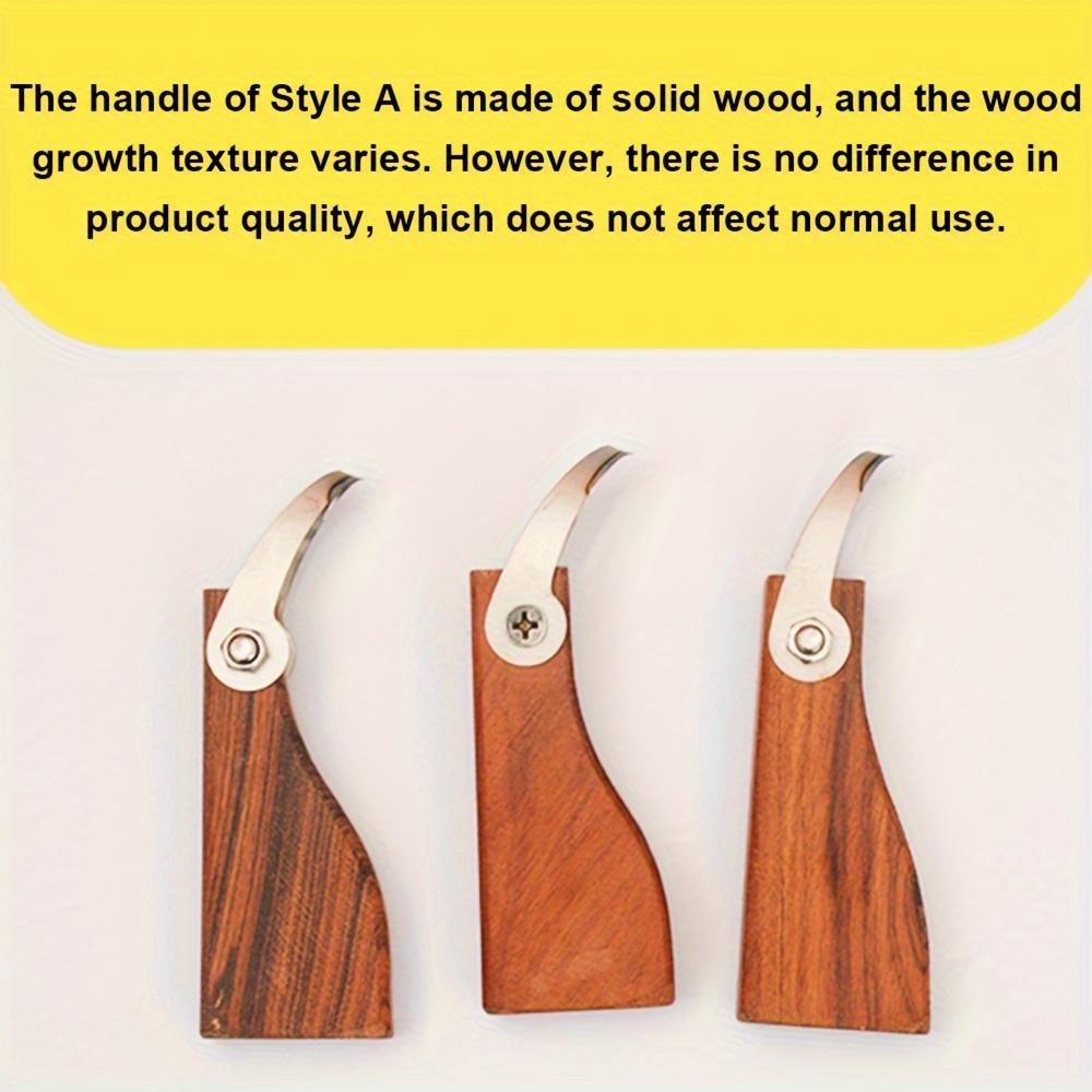 1Pc Wood Handle Ceramic Trimming Tool with Single Head Loop Pottery Rib Tool for DIY Clay Sculpting & Finishing Manual Uncharged