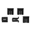 5Pcs Car Clips Wiper Decorative Plate Deflector Racks Subcatching Clips Clamps for Nissan Tiida Teana Livina D50 R50 Black