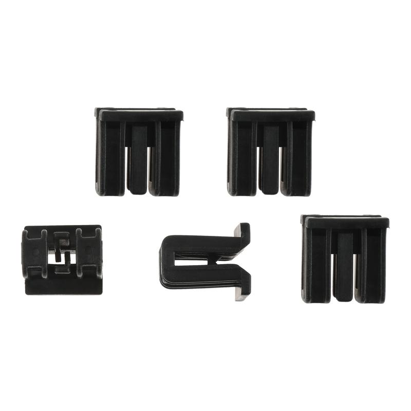 5Pcs Car Clips Wiper Decorative Plate Deflector Racks Subcatching Clips Clamps for Nissan Tiida Teana Livina D50 R50 Black