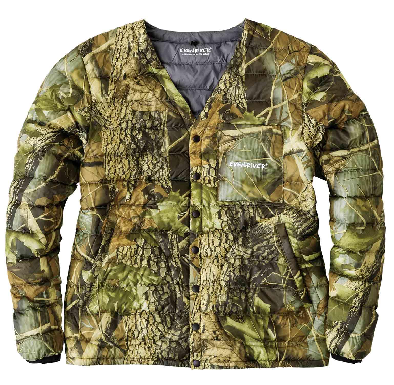 

EVEN RIVER Fiber Down Jacket, Autumn/Winter, Tree Camouflage, R127, Size 35 L